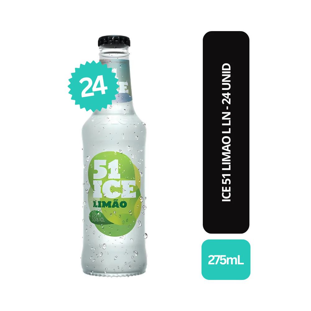 ICE 51 LIMÃO LONG NECK 275 ML - 24 UND