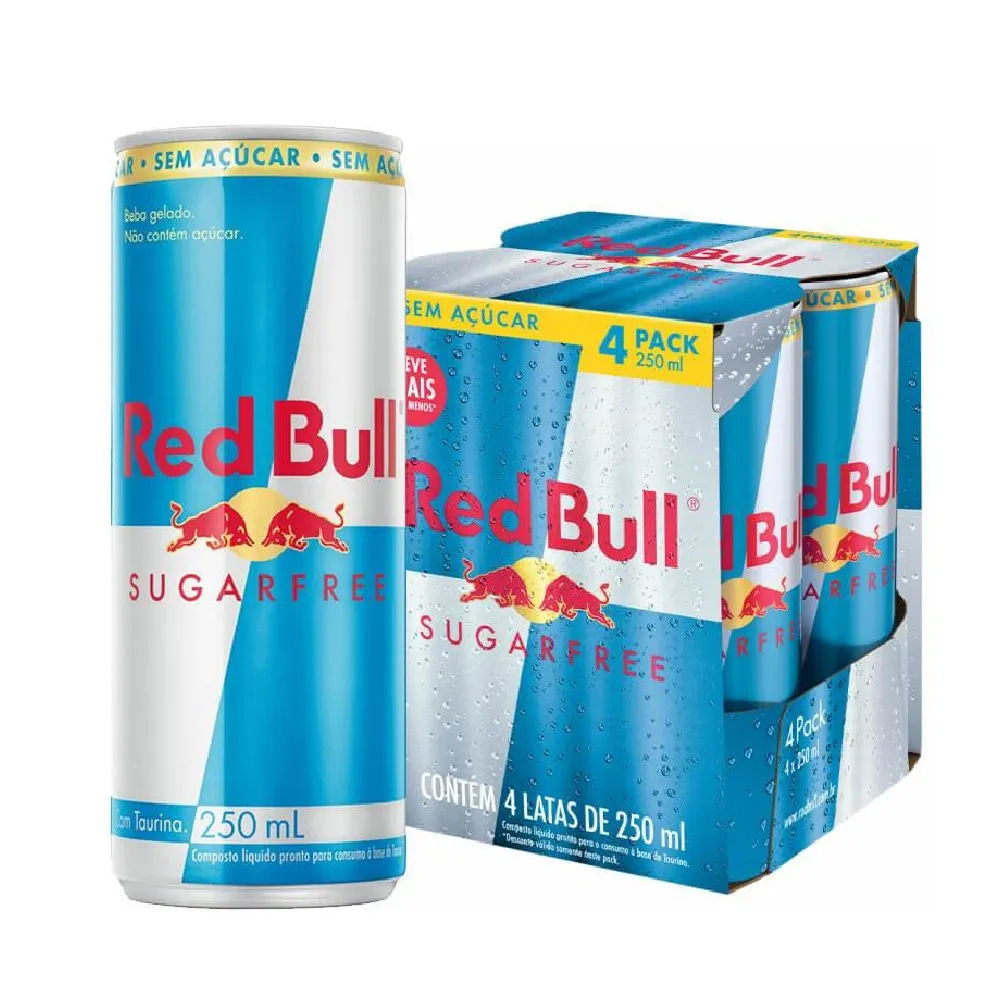 4 PACK RED BULL SUGAR FREE