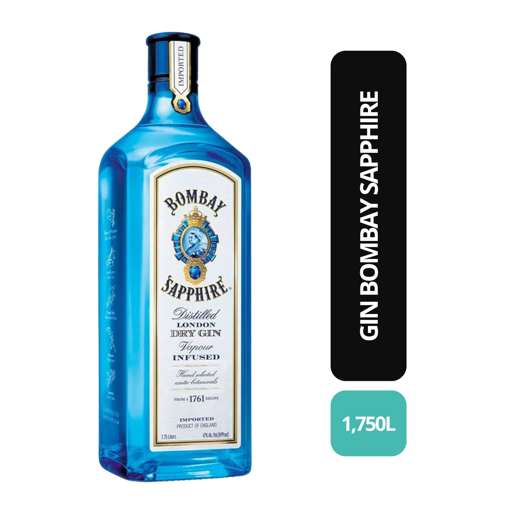 GIN BOMBAY SAPPHIRE 1,750L