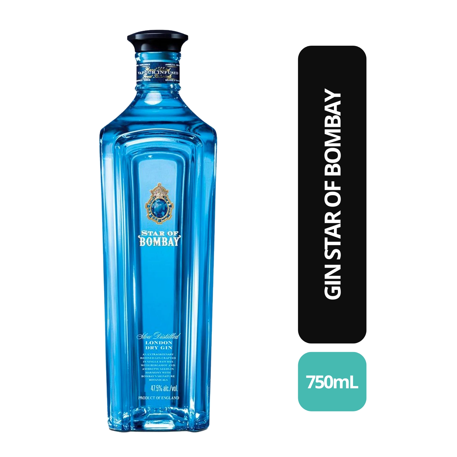 GIN STAR OF BOMBAY 750ML