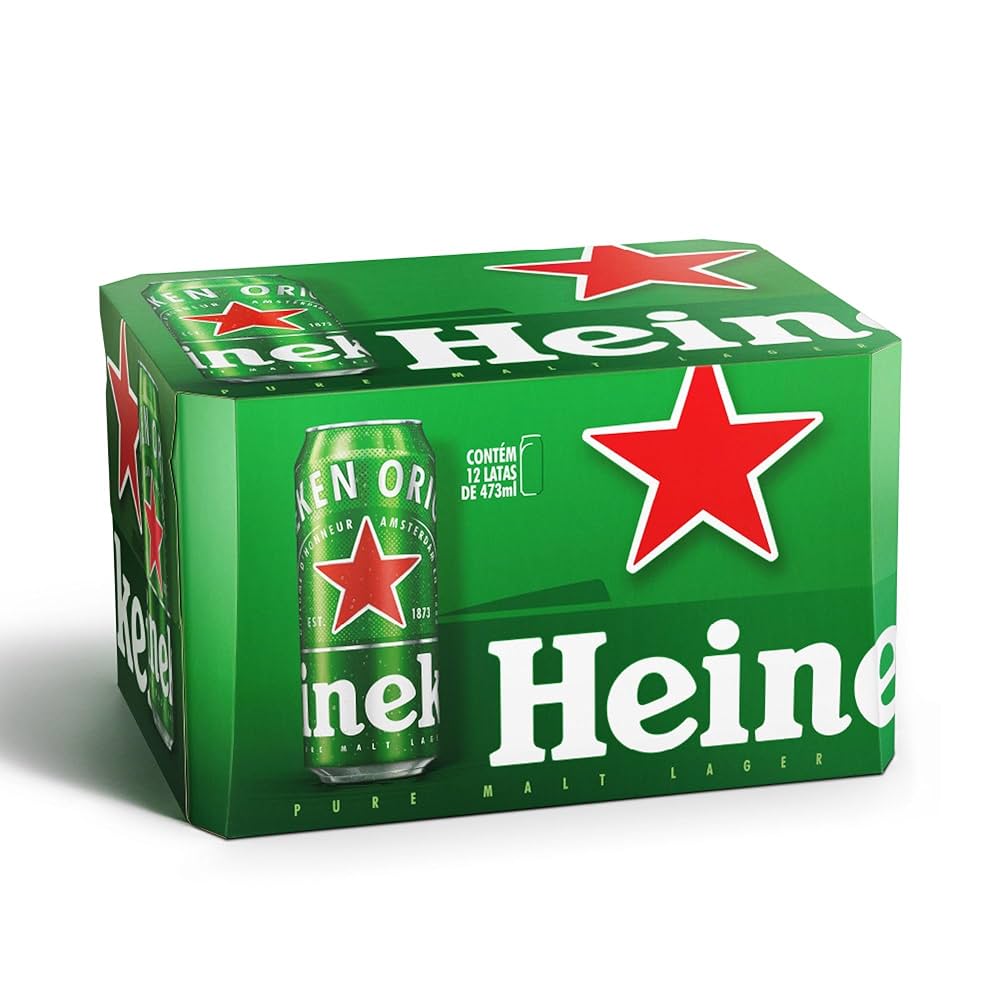 CERVEJA HEINEKEN 473ML (LATAO) - 12 UNID