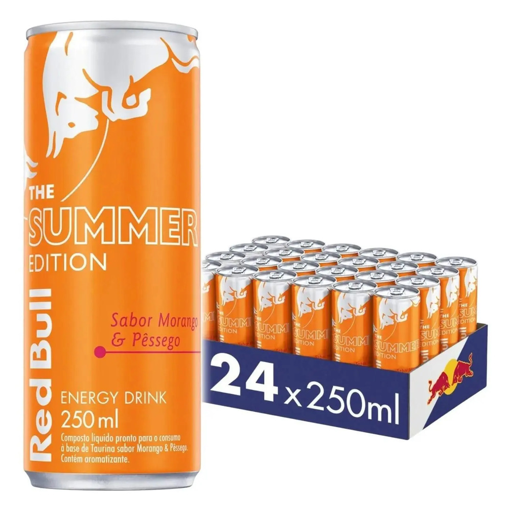 RED BULL MORANGO PESSEGO 24X250ML