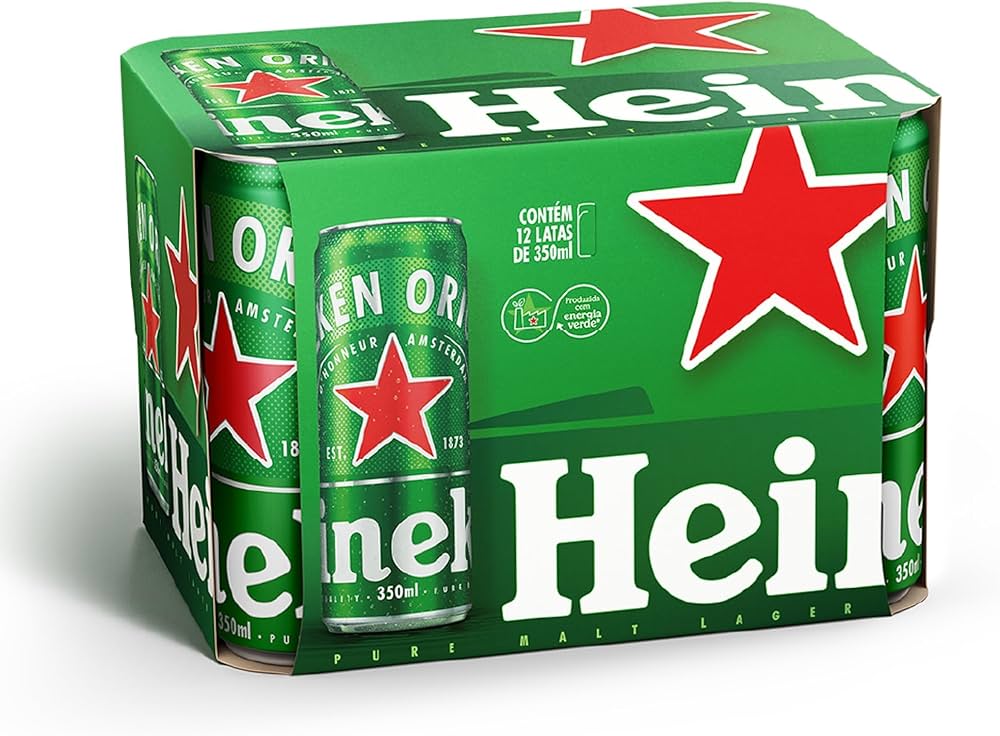 CERVEJA HEINEKEN SLEEK 12X350ML -CERVEJA