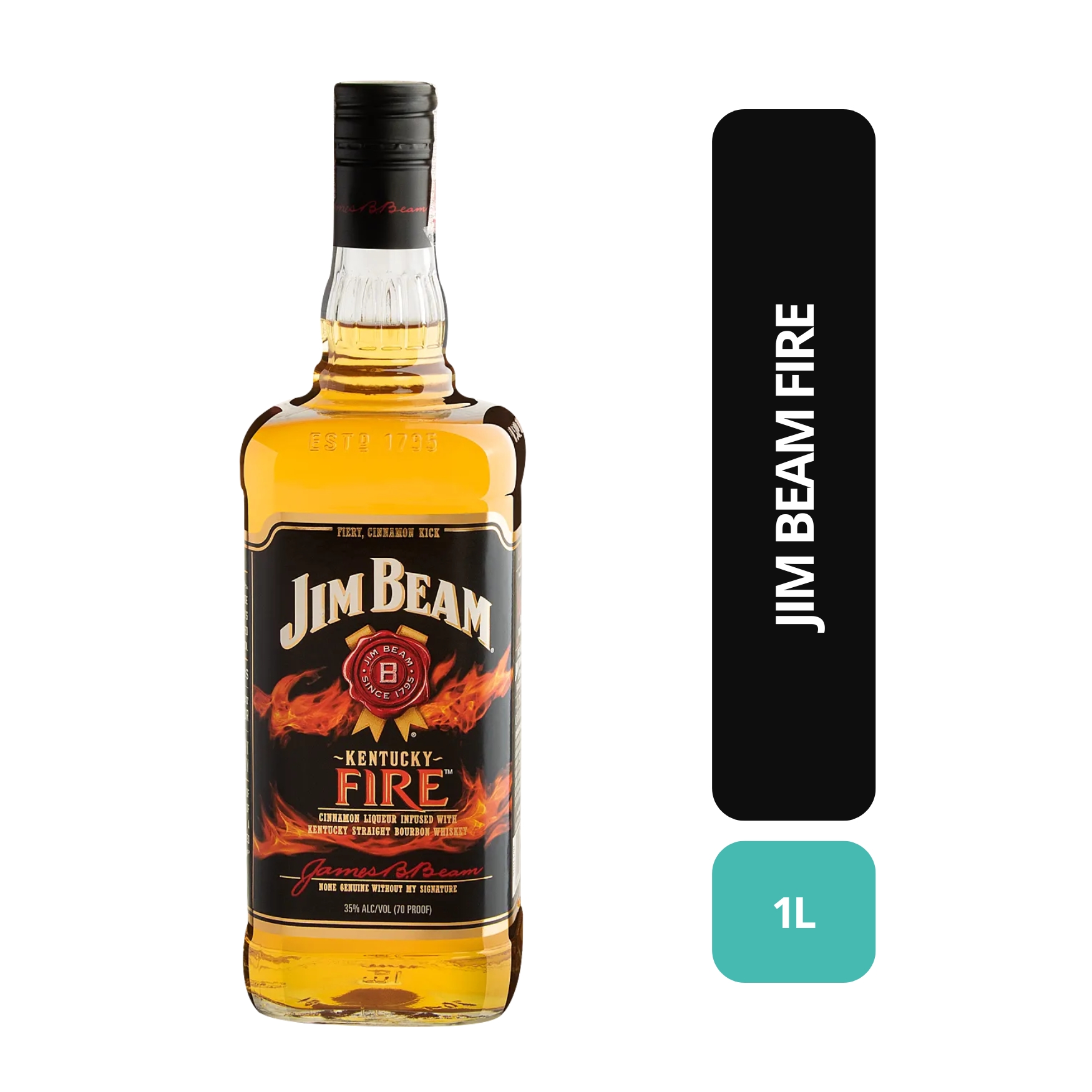 WHISKY JIM BEAM FIRE 1L- DEST