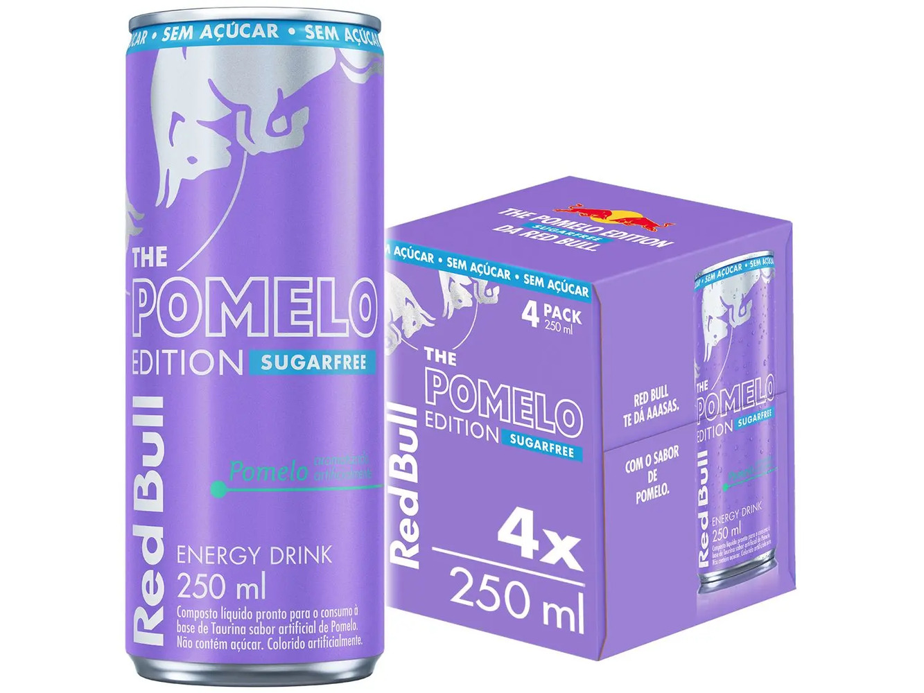 4 PACK RED BULL SF POMELO 250ML