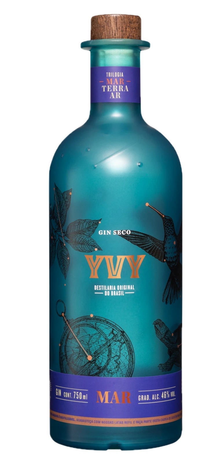 YVY DESTILADO GIN MAR 750ML