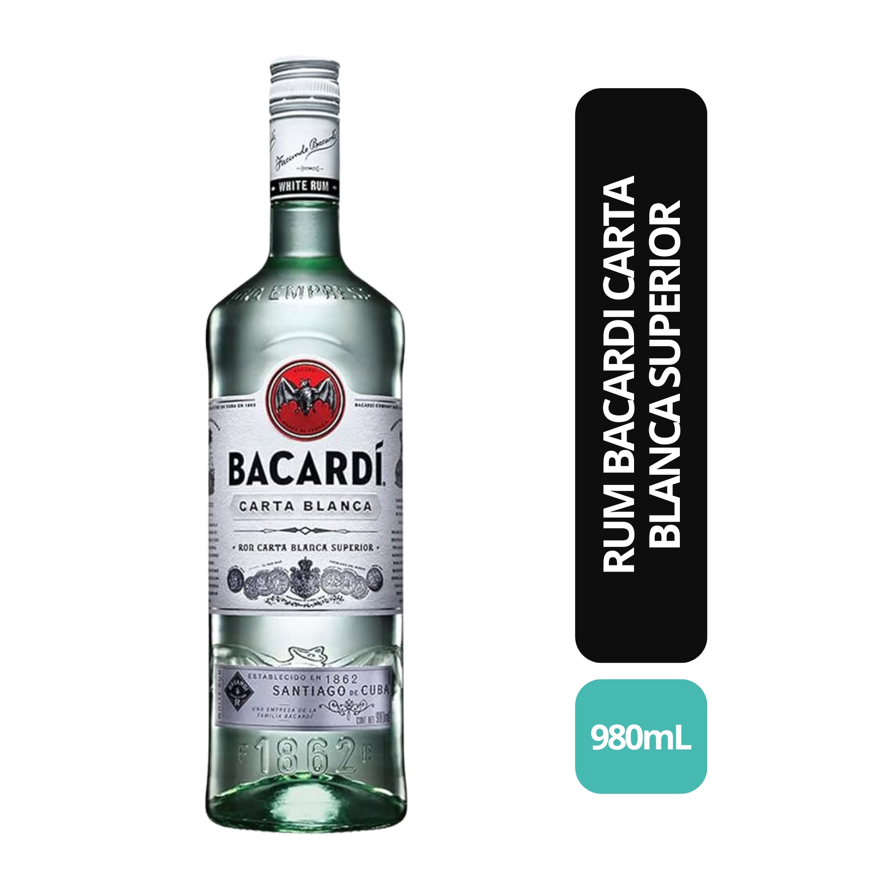 RUM BACARDI SUPERIOR 980ML