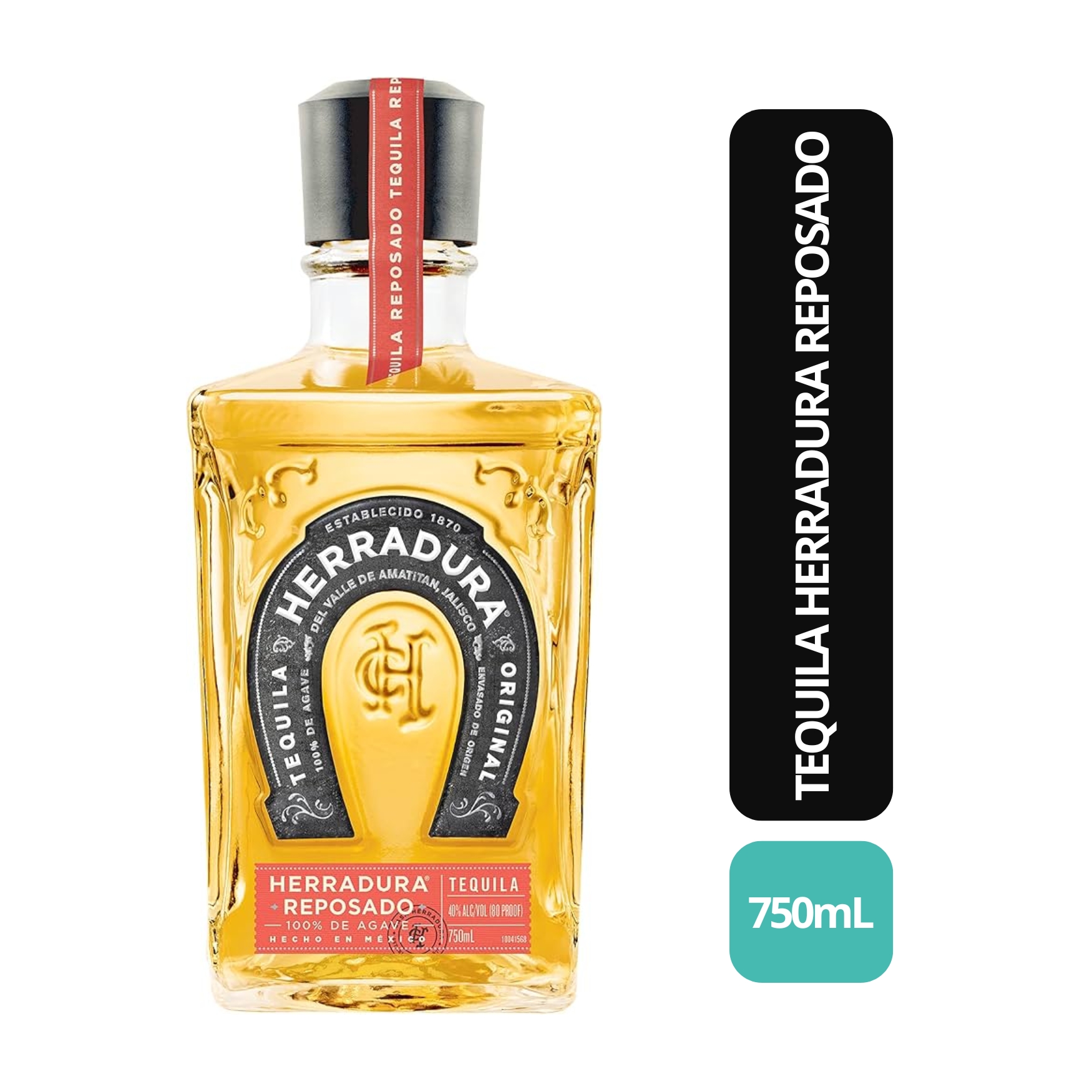 TEQUILA HERRADURA REPOSADO 750 ML