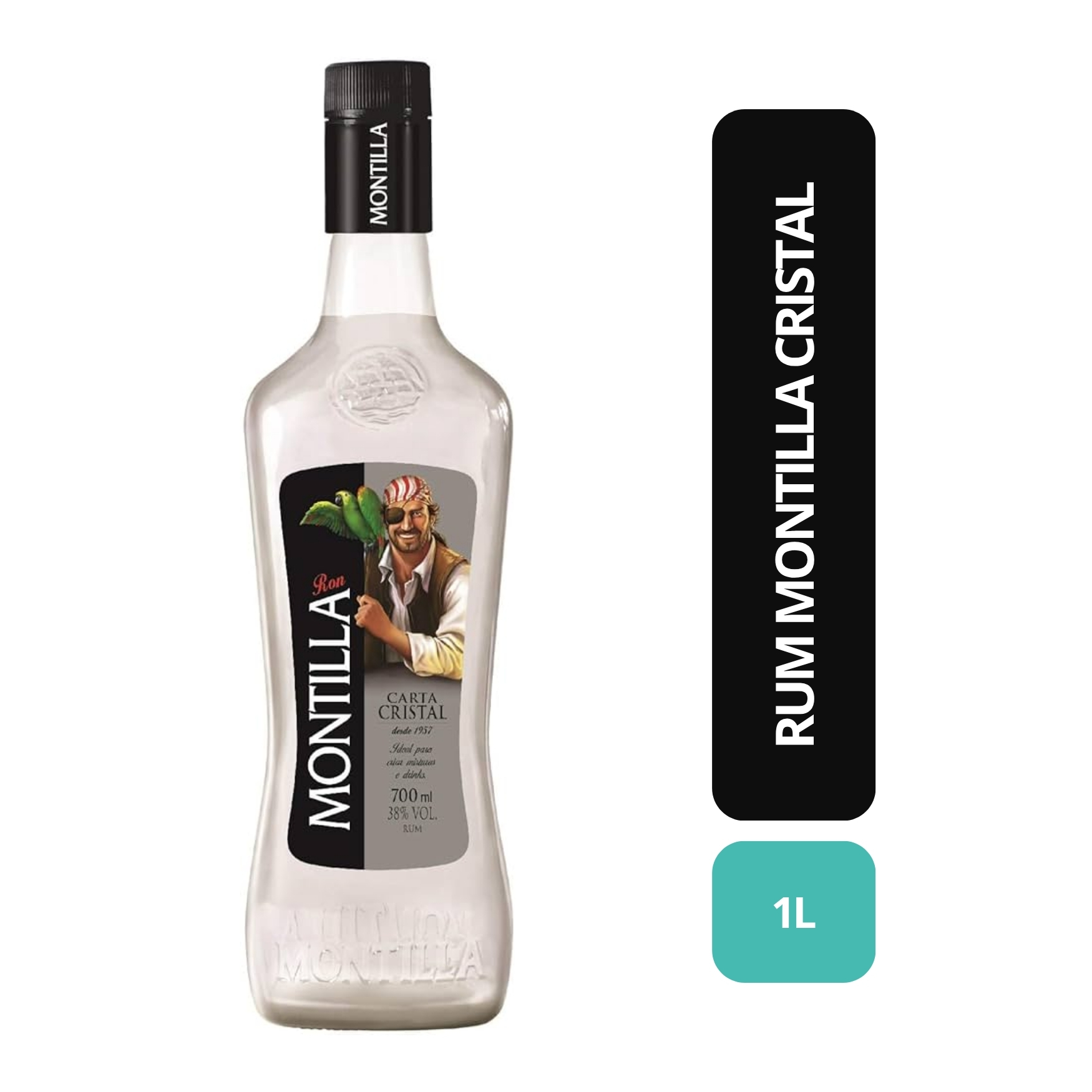 RUM MONTILLA CRISTAL 1000 ML