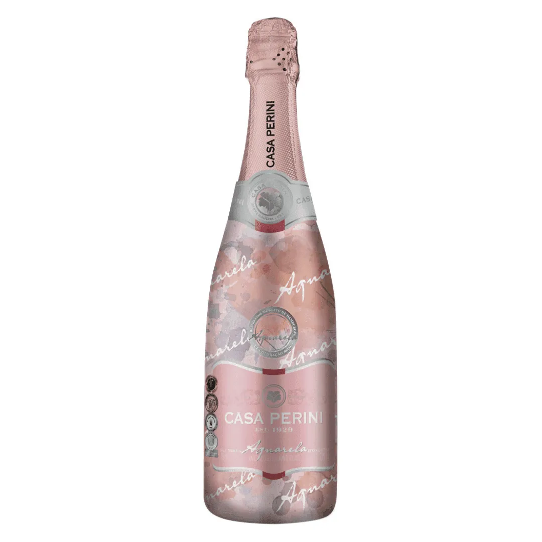 ESPUM CASA PERINI AQUARELA ROSE 750ML