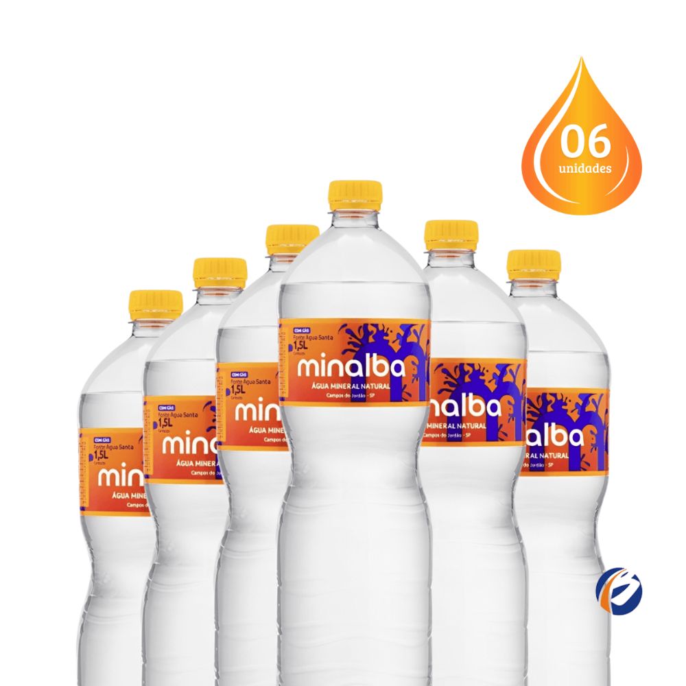 AGUA MINALBA C/GAS GRF 6X1,5L
