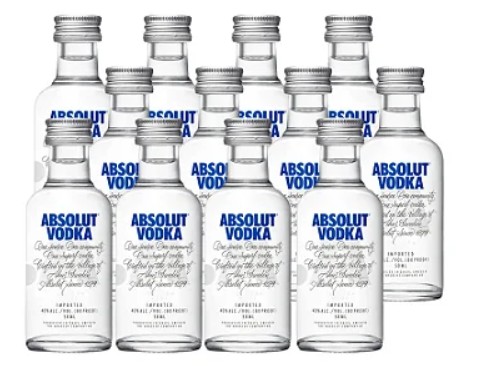 VODKA ABSOLUT CX C/ 12X 50ML