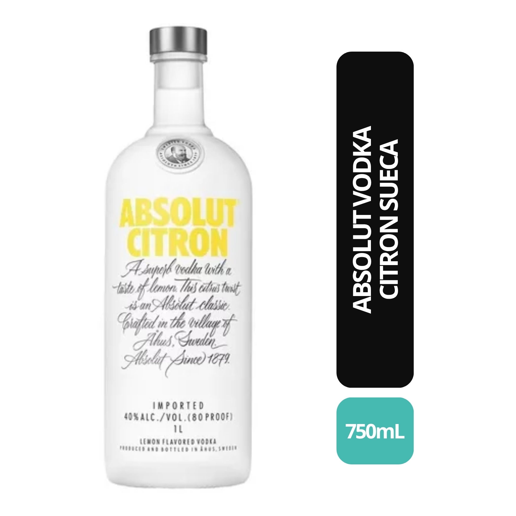VODKA ABSOLUT CITRON - 750 ML