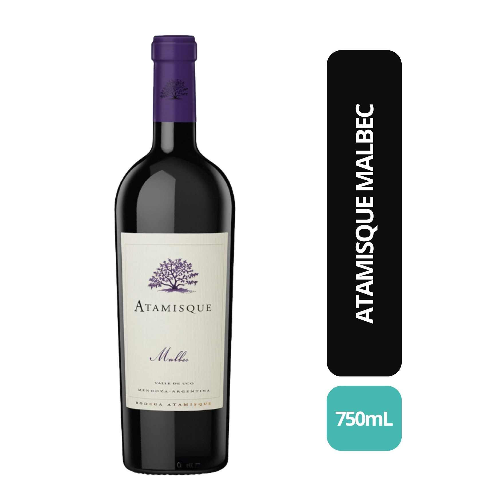 VINHO TINTO MALBEC ATAMISQUE 750ML