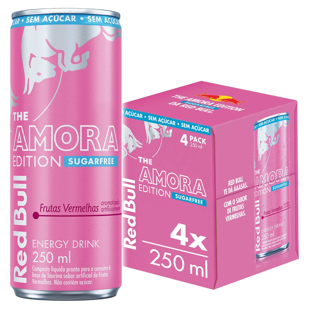 4 PACK  RED BULL AMORA