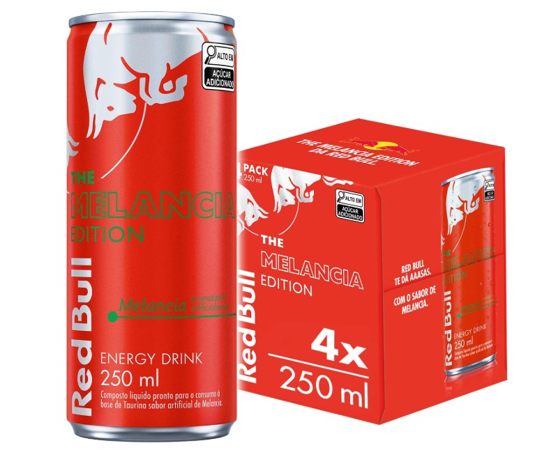 4 PACK RED BULL MELANCIA